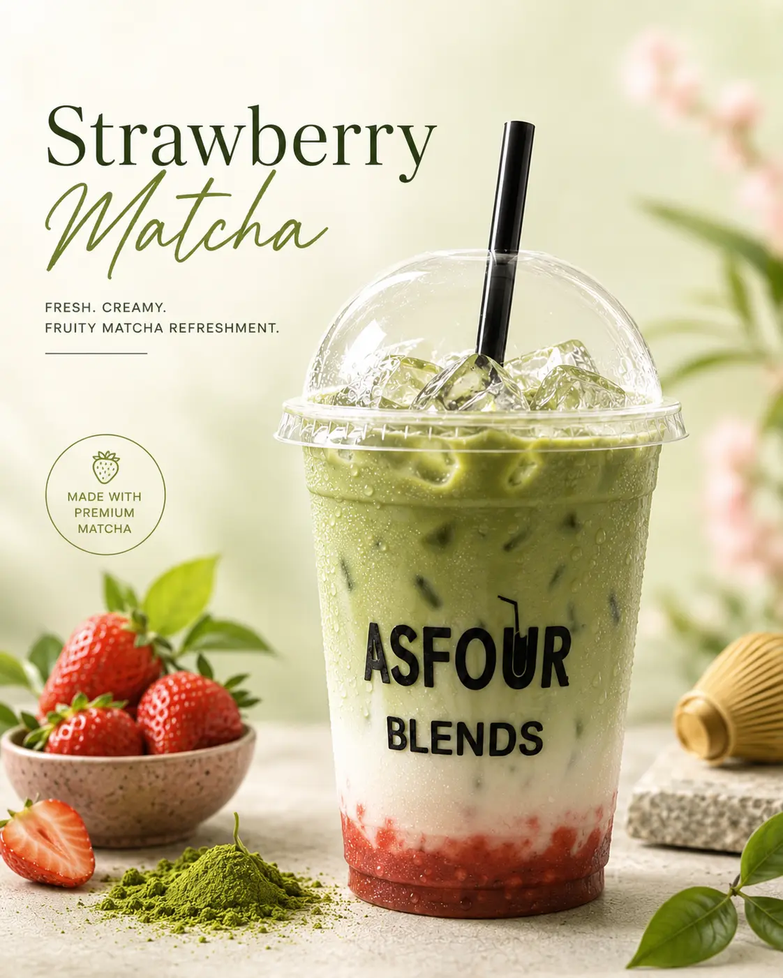 Strawberry Matcha